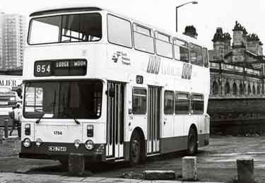 South Yorkshire Transport. Bus No. 1754 in bus park off Harmer Lane