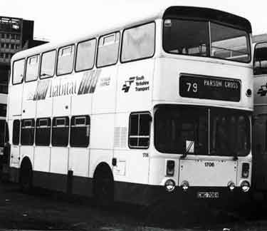 South Yorkshire Transport. Bus No. 1706 in bus park off Harmer Lane 