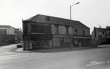 Attercliffe Road showing Nos. 870-872, Attercliffe Sales and Exchange; Nos. 866-868 former premises of E.B.O.Said, cafe and Nos. 862-864 Ernest B. Giles, optician
