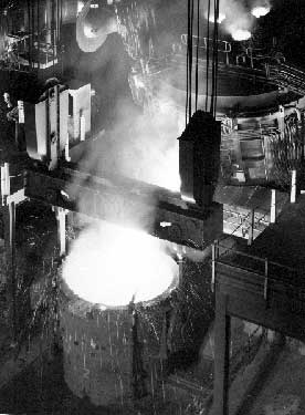 Taffy- 100 tonne Electric Arc Furnace, English Steel Corporation, Tinsley Park Works, Shepcote Lane