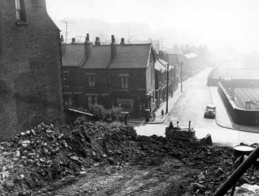 Rock Street, Pitsmoor (near Pitsmoor Road) - note the railway lines on the right