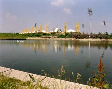 Don Valley Stadium from the Sheffield Canal 
