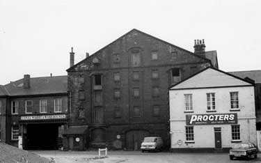 Straddle Warehouse, Canal Basin, Sheffield and South Yorkshire Navigation showing Proctors Removals and Storage Ltd