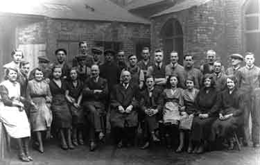 Group of employees at unidentified works