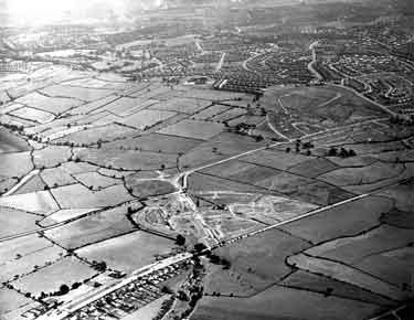Aerial view showing Longley and Parson Cross
