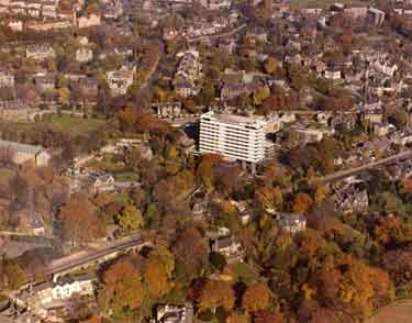 Aerial view of the Hallam Tower Hotel, Fulwood Road