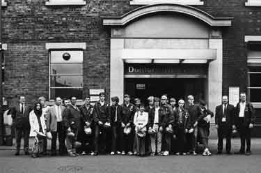 American visitors to Dunford Hadfields Ltd., East Hecla Works, Meadowhall