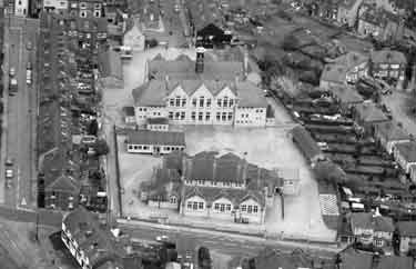 Aerial view of Malin Bridge Primary School, Dykes Lane, Hillsborough