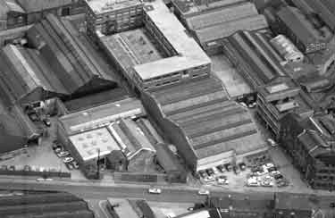Aerial view of unidentified streets in Neepsend 