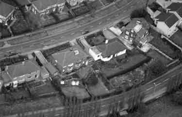 Aerial view of Wisewood Road at the top with Loxley Road at the bottom