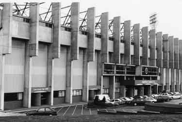Cherry Street entrance and South Stand, Bramall Lane football ground