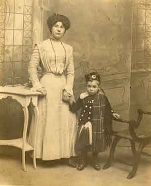 Nellie Goddard (later Rodgers) and her son Peter Cockburn