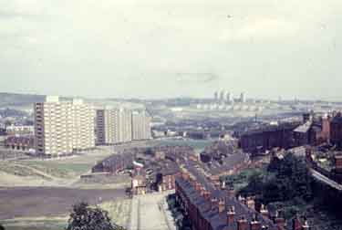 The Ponderosa and Martin Street flats from Crookes Valley Road