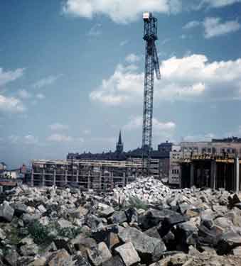 Construction of Park Hill flats on South Street