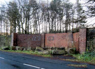 Prisoner of War Camp 17 (World War 2), Redmires Road. Main gate, blocked up.