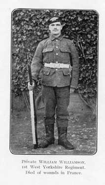 Private William Williamson, 1st West Yorkshire Regiment