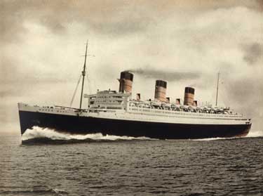 RMS Queen Mary (built by John Brown & Company at Clydebank, Scotland)