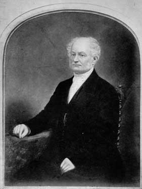 Francis Newton (d.1864), Director of Sheffield Banking Company (from a miniature in the possession of Francis Newton and Sons Ltd). Master Cutler, 1844 - 1845