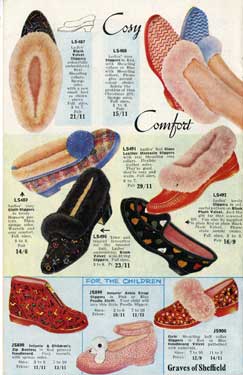 J. G. Graves mail order catalogue: Christmas slippers