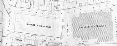 Norfolk Market Hall and Castlefolds Market, Exchange Street on Ordnance Survey map