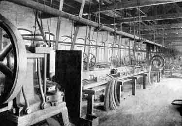 W. Tyzack, Sons and Turner Ltd., Little London Works, Abbeydale - Section of machine shop