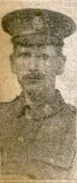 Lance-Corporal Vincent Fitzgerald Warren, York and Lancaster Regiment, Cromwell Street, Walkley, wounded