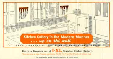 Advertisement for IXL cutlery, George Wostenholm and Son Ltd., cutlery manufacturers, Washington Works, No. 97 Wellington Street