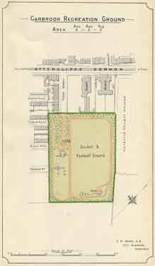 Plan of Carbrook Recreation Ground