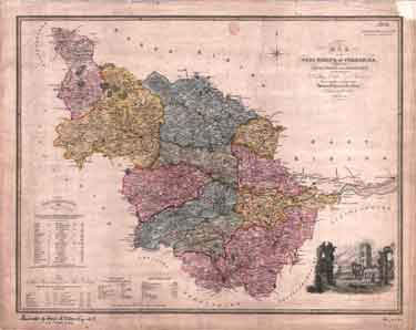 Map of the West Riding of Yorkshire, divided into Wapentakes and Boroughs, and shewing all its Railways, Roads, Rivers, Canals