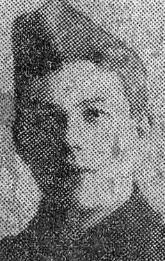 Private John P. Cardingwells, York and Lancaster Regiment, Shirebrook Road, Sheffield, killed