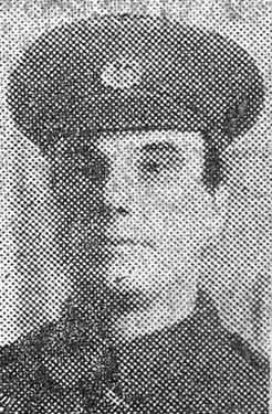 Private A. Wright, Northamptonshire Regiment, Richmond Road, Gillingham, Kent, wounded