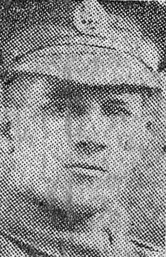 Private Arnold Bell, York and Lancaster Regiment, of Deep Pits Farm, Sheffield, killed