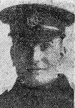 Lance Corporal Frank Barber, Machine Gun Corps, of No. 60 Crescent Road, Sheffield, killed