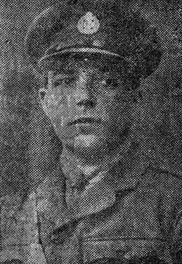 2nd Lt. Fred Blacktin Johnson, Rifle Brigade, of Sheffield reported missing on 31st May now reported killed