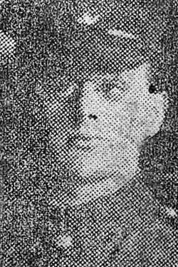 Private A. P. Hobson, King's Own Yorkshire Light Infantry (KOYLI), Staniforth Road, Sheffield, wounded