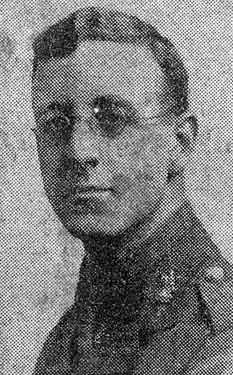 Lt. Laurence Whiteley, Machine Gun Corps, only son of Mr and Mrs Seth Whiteley, of Parkholme, Collegiate Crescent, Sheffield, killed in action