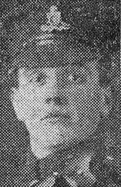Gnr. Ernest M. Hollingworth, Royal Garrison Artillery, 119 Wincobank Ave, Sheffield, killed