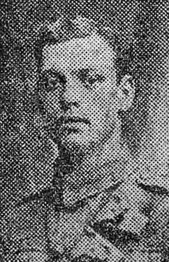 Driver A. Jackson, Machine Gun Corps, Brightside, Sheffield awarded Medaille Militaire, now in hospital suffering from gas poisoning
