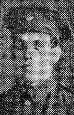 Private S. Saywell, died of wounds, Napier Street, Sheffield, wounded