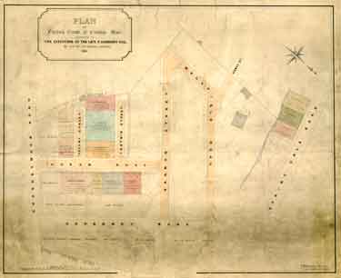 Plan of Freehold Estate at Crookes Moor [Crookesmoor] belonging to the executors of the late P Ashberry esquire, as laid out for building purposes 