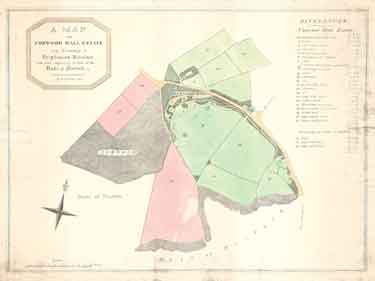 A Map of Norwood Hall Estate in the Township of Brightside Bierlow and some adjoining Lands of the Duke of Norfolk