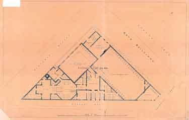 Plan of the Turkish, Swimming and other baths, Convent Walk, Sheffield; for sale