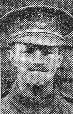 Private R. H. Dyson, King's Own Yorkshire Light Infantry (KOYLI), Sheffield, wounded