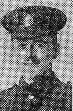 Sapper Jack Levesley, Royal Engineers, Pitsmoor, Sheffield, wounded