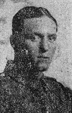 Private Jack Brown, Royal Fusiliers well known boxer of 102 Fawcett Street, Sheffield, killed