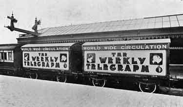 Sheffield Weekly Telegraph vans on the Great Central Railway