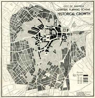 City of Sheffield Central Planning Scheme, Historical Growth
