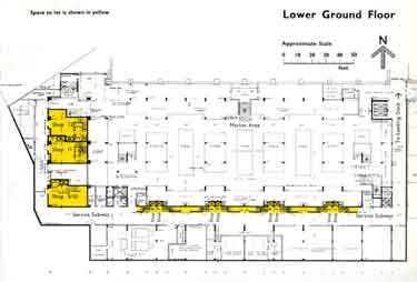 Lower ground floor plan of new Castle Market, Haymarket / Waingate