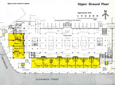 Upper ground floor plan of new Castle Market, Haymarket / Waingate