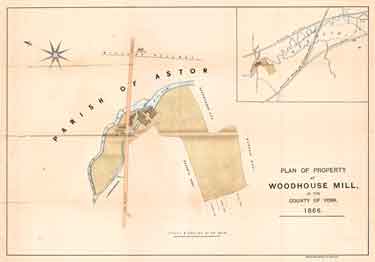 Plan of property at Woodhouse Mill